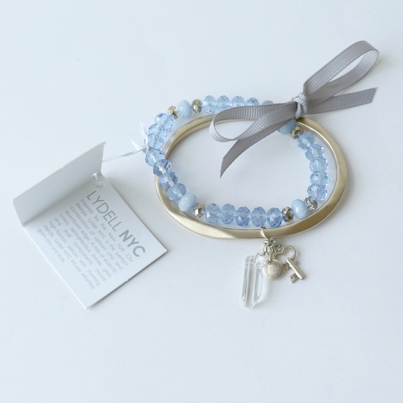 Lydell NYC Bracelet Set Semi-Precious Stone NWT - Picture 1 of 1